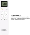 Ar-condicionado Portátil Inverter 14000 Btus Eos Slim Quente e Frio Eap14iqf 110v