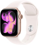Apple Watch Series 11 GPS, Caixa em alumínio prateado de 42 mm com Bracelete desportiva roxo névoa - P/M