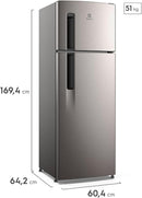 Electrolux Geladeira Electrolux Frost Free 320L Duplex Inox Look (TF38S) 220V