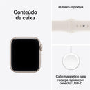 Apple Watch SE 3 GPS, Caixa em alumínio luz das estrelas de 40 mm com Bracelete desportiva luz das estrelas - P/M