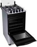 Fogão Brastemp 4 Bocas Inox com Duas Prateleiras com Alturas Ajustáveis - BFO4NBR Bivolt