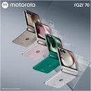 Smartphone Motorola Razr 70 5G - 256GB 8GB RAM+16GB Ram Boost Tela dobrável 6,9" Extreme AMOLED 120hz e externa 3,6” Gorilla Glass Victus - Rosa
