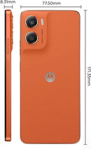 Smartphone Motorola Moto g06-128GB 12GB (4GB RAM + 8GB Ram Boost) e Camera 50MP com AI Bateria de 5200 mAh Tela 6.9" - Laranja