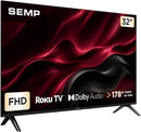 Smart TV Semp 32 Polegadas LED Full HD S42R Roku TV Wi-Fi Dolby Audio Brilho até 220 Nits 32S42R