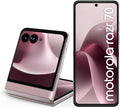 Smartphone Motorola Razr 70 5G - 256GB 8GB RAM+16GB Ram Boost Tela dobrável 6,9" Extreme AMOLED 120hz e externa 3,6” Gorilla Glass Victus - Rosa