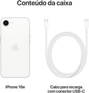 iPhone 16e Apple 128GB, Câmera 48MP, Tela Super Retina XDR 6,1", Branco