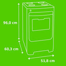 Fogão Consul 4 bocas cor Inox com acendimento automático - CFO4NAR BIVOLT