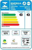 Fogão de Piso 5 Bocas à Gás Electrolux FE5GB Efficient com Mesa de Vidro Preto Bivolt