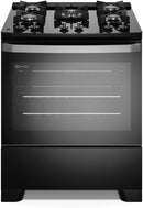 Fogão de Piso 5 Bocas à Gás Electrolux FE5GB Efficient com Mesa de Vidro Preto Bivolt