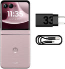 Smartphone Motorola Razr 70 5G - 256GB 8GB RAM+16GB Ram Boost Tela dobrável 6,9" Extreme AMOLED 120hz e externa 3,6” Gorilla Glass Victus - Rosa