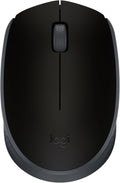 Mouse sem fio Logitech M170 com Design Ambidestro Compacto, Conexão USB e Pilha Inclusa - Preto