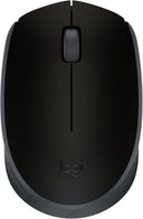 Mouse sem fio Logitech M170 com Design Ambidestro Compacto, Conexão USB e Pilha Inclusa - Preto