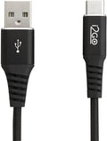 Cabo USB-C I2GO 2m 2,4A Nylon Trançado Chumbo - I2GO PRO