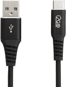 Cabo USB-C I2GO 2m 2,4A Nylon Trançado Chumbo - I2GO PRO