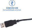 Mouse com Fio Multi Classic Box USB 1200 DPI com Design Compacto e Cabo de 1,2m – Preto MO300