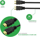 PIX Cabo Hdmi 2.0 4K Hdr 19P 1M Pix Gold, Preto