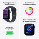 Apple Watch SE 3 GPS, Caixa em alumínio luz das estrelas de 40 mm com Bracelete desportiva luz das estrelas - P/M