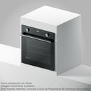 Forno de Embutir Electrolux a Gás 80L Efficient com PerfectCook360 Preto OE8GH 220v