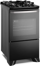 Electrolux Fogão 4 bocas Electrolux Preto Efficient Mesa Vidro, Tripla Chama e PerfectCook (FE4GB) Bivolt