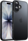 JETech Capa Fosca para iPhone 17, Preto