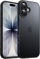 JETech Capa Fosca para iPhone 17, Preto