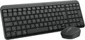Combo Teclado e Mouse Sem Fio Logitech MK250 Bluetooth com Conectividade Rápida e Fácil, Design Compacto, Mouse Ambidestro, Layout ABNT2, Construção Durável, Compatível com PC e Mac - Grafite