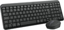 Combo Teclado e Mouse Sem Fio Logitech MK250 Bluetooth com Conectividade Rápida e Fácil, Design Compacto, Mouse Ambidestro, Layout ABNT2, Construção Durável, Compatível com PC e Mac - Grafite