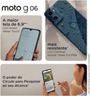 Smartphone Motorola Moto g06-128GB 12GB (4GB RAM + 8GB Ram Boost) e Camera 50MP com AI Bateria de 5200 mAh Tela 6.9" - Laranja