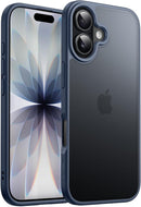 JETech Capa Fosca para iPhone 17, Preto