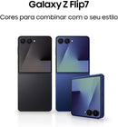 Samsung Galaxy Z Flip7 5G 512GB 12GB RAM, Câm. Dupla 50MP, Galaxy AI - Jetblack