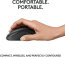 Mouse Sem Fio Logitech M240 com Conexão Bluetooth, Clique Silencioso, Design Ambidestro Compacto, Bateria de 18 Meses, Compatível com Windows, macOS, ChromeOS - Grafite