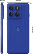 Smartphone Motorola Edge 60 PRO 5G - 256GB 12GB RAM+12GB Ram Boost Tela Quad-Curve moto AI 50MP Sony Camera ultrarresistencia militar IP68 + IP69 - Azul Marinho