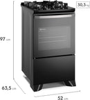 Electrolux Fogão 4 bocas Electrolux Preto Efficient Mesa Vidro, Tripla Chama e PerfectCook (FE4GB) Bivolt