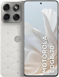 Smartphone Motorola Edge 70 5G Crystals by Swarovski - 512GB 12GB RAM + 12GB RAM Boost, Ultrafino, 3 cameras 50MP e tela extreme Amoled 120hz - Cloud Dancer