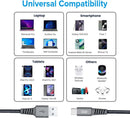 Cabo USB-C I2GO 2m 2,4A Nylon Trançado Chumbo - I2GO PRO