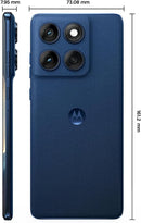 Smartphone Motorola Edge 60 5G - 512GB 12GB RAM+12GB Ram Boost Tela Quad-Curve moto AI 50MP Sony Camera ultrarresistencia militar IP68 + IP69 - Azul Marinho