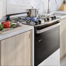 Electrolux Fogão 4 bocas Electrolux Preto Efficient Mesa Vidro, Tripla Chama e PerfectCook (FE4GB) Bivolt