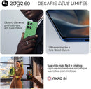 Smartphone Motorola Edge 60 5G - 512GB 12GB RAM+12GB Ram Boost Tela Quad-Curve moto AI 50MP Sony Camera ultrarresistencia militar IP68 + IP69 - Azul Marinho