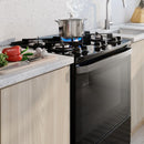 Fogão de Piso 5 Bocas à Gás Electrolux FE5GB Efficient com Mesa de Vidro Preto Bivolt
