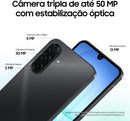 Celular Samsung Galaxy A17, 128GB, 4GB, 50MP Tela 6.7", IP54 - Preto
