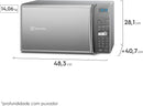 Micro-ondas Electrolux 27L cor Inox Espelhado com 55 receitas pré-programadas (MS37R) - 127V