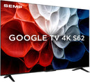 Smart TV Semp 43 Polegadas LED HVA 4K S62 WiFi Bluetooth Google TV 3 HDMI HDR10+ Dolby Audio 43S62