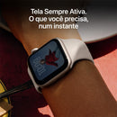 Apple Watch SE 3 GPS, Caixa em alumínio luz das estrelas de 40 mm com Bracelete desportiva luz das estrelas - P/M