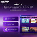 Smart TV Semp 32 Polegadas LED Full HD S42R Roku TV Wi-Fi Dolby Audio Brilho até 220 Nits 32S42R