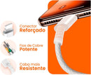 Cabo USB para Lightning Reforçado 1M, Compatível com iPhone 6 7 8 X Xs 11 Se 12 Xr 13 14 Pro Max – Carregamento Turbo e Transferência de Dados