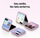 Celular Samsung Galaxy Z Flip8, 512GB 12GB RAM Câmera 50MP - Rosa
