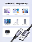UGREEN Cabo de Dados USB A para USB C 1M 3A USB2.0 480Mbps