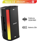 Caixa de Som Bluetooh Party Speaker LG xboom - STAGE 501.ABRALBK