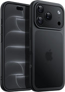 JETech Capa Fosca para iPhone 17, Preto