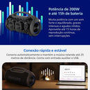 PHILIPS, Boombeat, Caixa de Som Bluetooth Boombox, TAX400B/00, USB, Auxiliar, TWS, USB Powerbank, Entrada para Microfone, Resistente a Água e Poeira, com Alça para Transporte